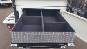 Trailer removable drawer system from Tauro