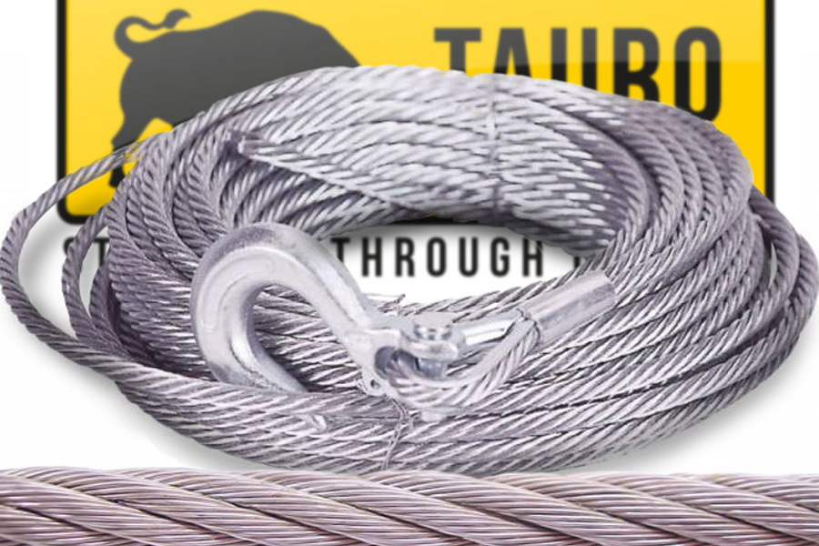 WINCH REPLACEMENT ROPE with HOOK - Image 2